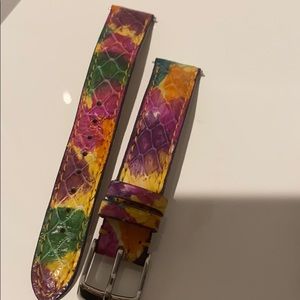 Michele Watch 16mm Snakeskin Band